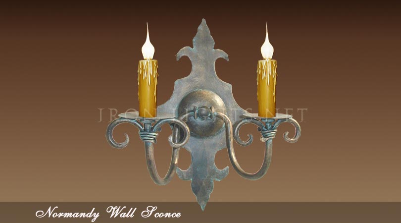 wrought iron wall sconce