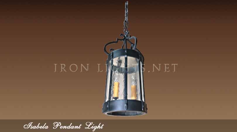 Wrought iron pendant lights