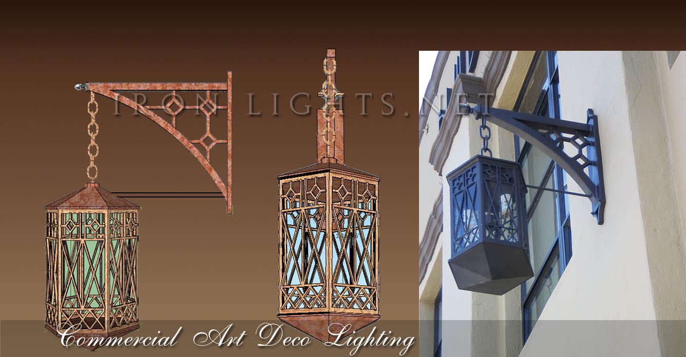 Art Deco outdoor light fixtures
