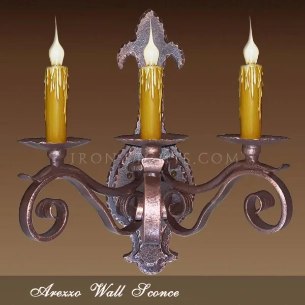Arezzo Mediterranean indoor wall sconce