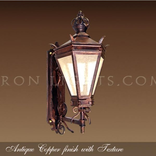 Outdoor lights antique copper