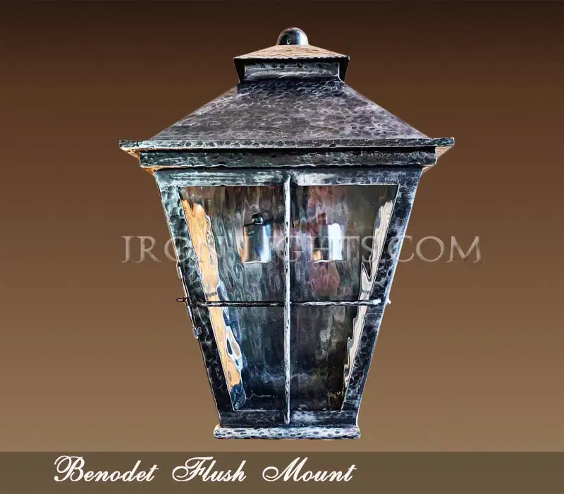 benodet_flush_mount_pewter Benodet flush mount Pewter finish