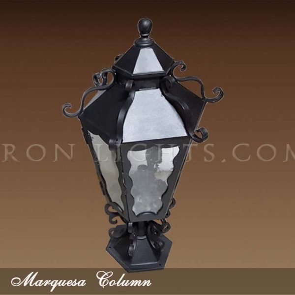 Column outdoor lighting