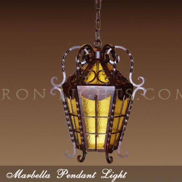 Dark red Marbella pendant