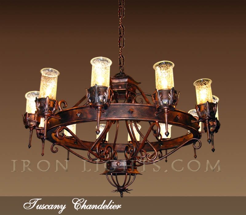 wrought-_ron_chandelier_tuscany Black iron chandeliers