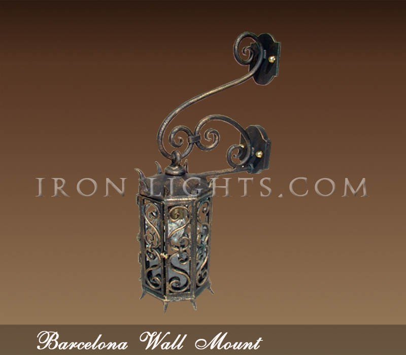 spanish_outdoor_fixture_barcelona Barcelona Spanish style wall sconce