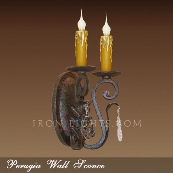 Perugia 2-lights wall sconce