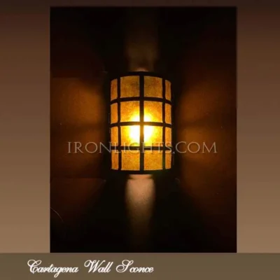 Black wrought iron light fixtures