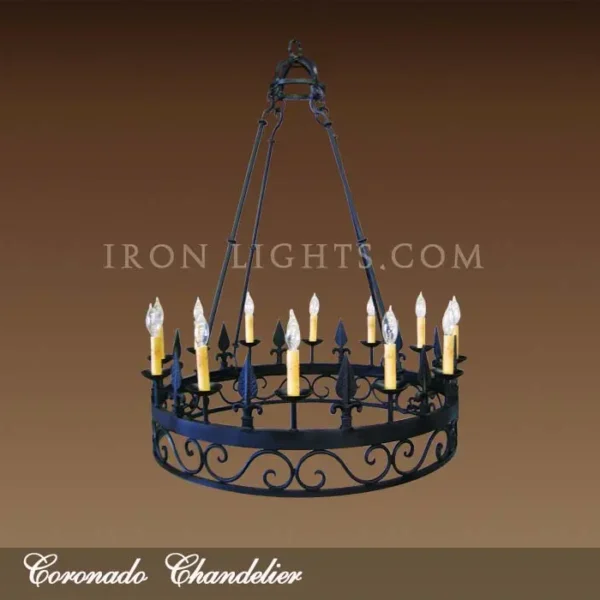 Wrought iron chandelier