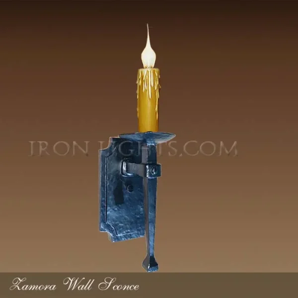 wrought iron wall sconce
