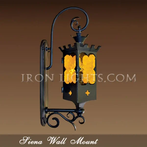 Italian Gothic Medieval outdoor wall lighting