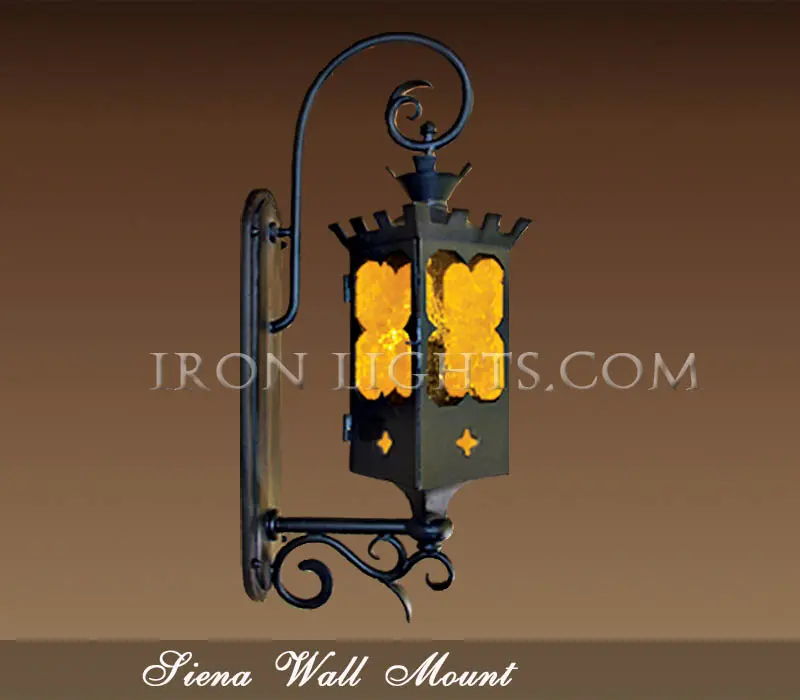siena-wall-mount Italian Gothic Medieval outdoor wall lighting