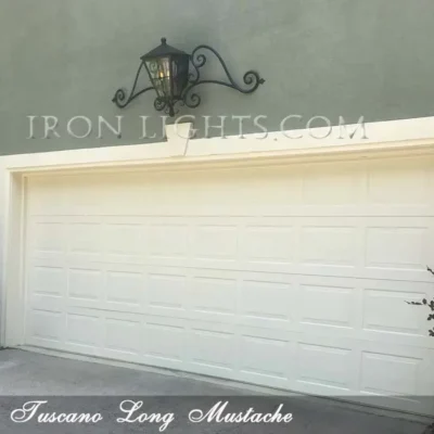 Large Tuscano mustache above garage door