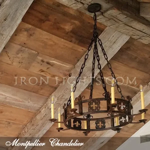 wrought iron chandelier